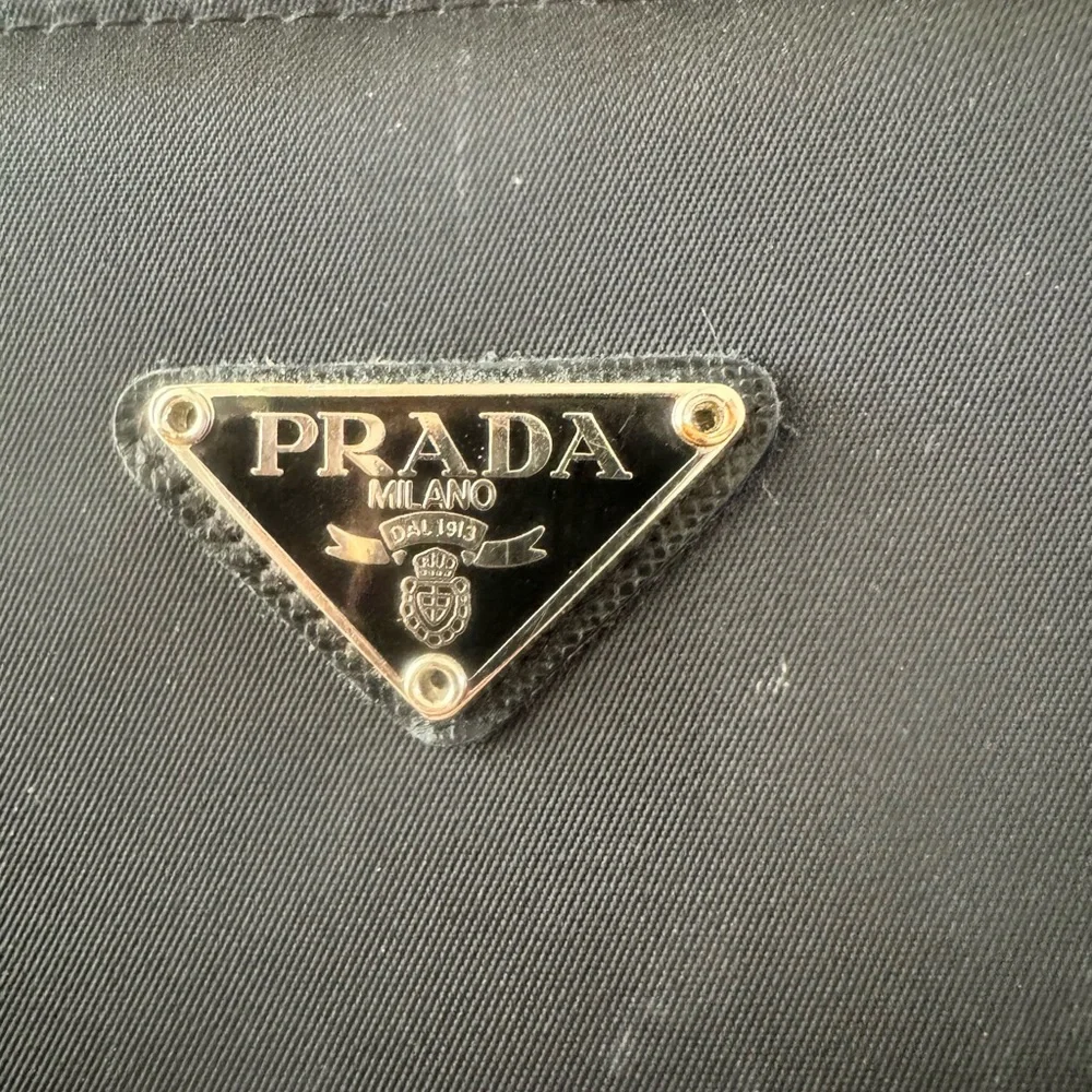 Vintage Prada Black Tessuto nylon wallet